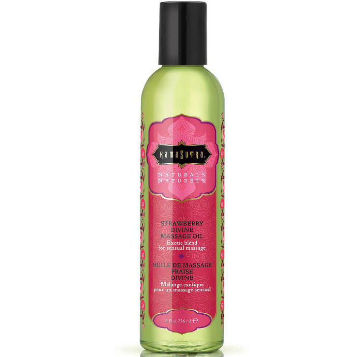 Ulei de Masaj, Kamasutra - Naturals Divine Strawberry, Aroma de Capsuni, 236 ML
