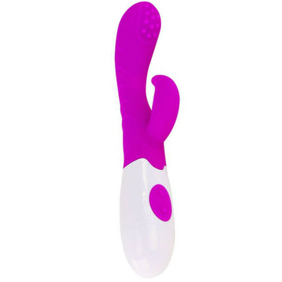 Vibrator, Pretty Love - Flirtation Arthur, Stimulare Punct G si Clitoris, Lila/Alb