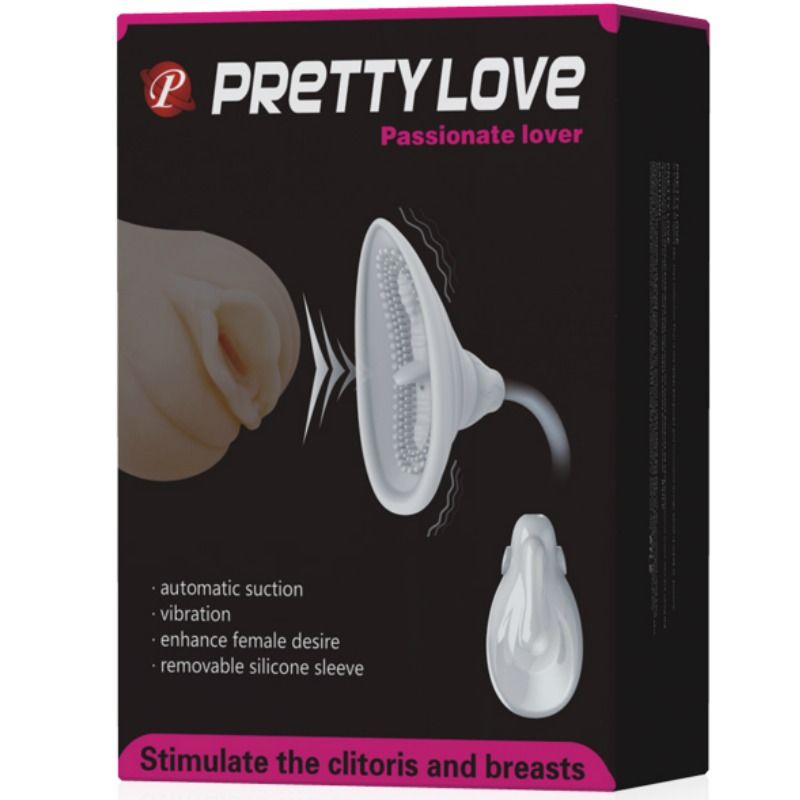 Stimulator pentru Clitoris si Sfarcuri, Pretty Love - Aspiratie si Vibratie