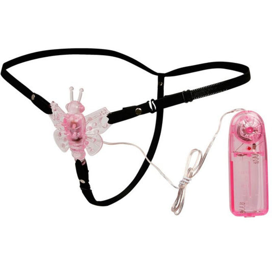 Ham Reglabil cu Fluture Vibrator Multiviteza, BAILE - TPR, Roz