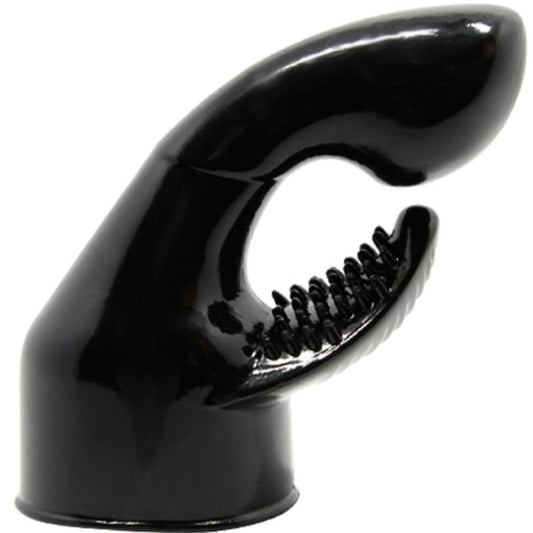 Cap Interschimbabil Masator Wand, BAILE - Power Head, Stimulare Punct G si Clitoris, TPR, Negru