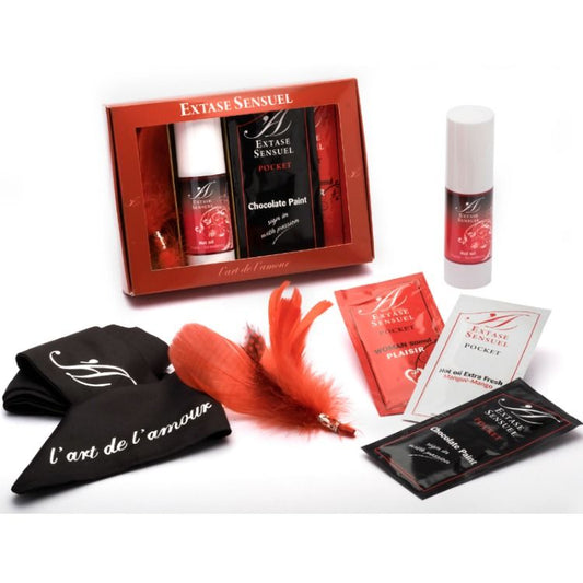 Set Cadou de Calatorie, Extase Sensual - Voyage Sensuel, Efect de Incalzire si Racoare, Set 3 Piese