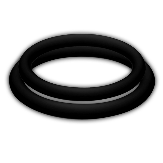 Set Inele pentru Penis si Testicule, JOYDIVISION - Potenzduo Silicon Medical, Negru, M