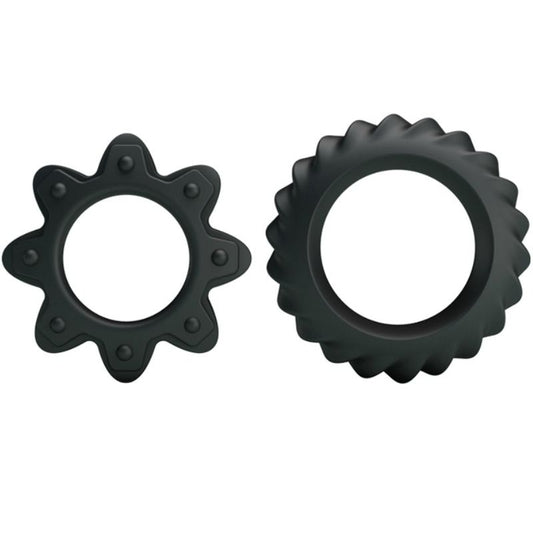 Set 2 Inele pentru Penis, BAILE - Flowering, Silicon, Elastic si Rezistent
