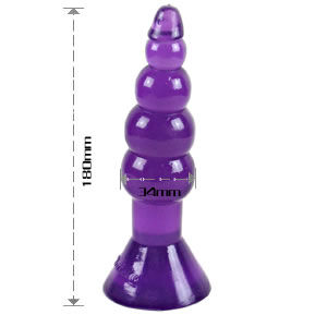 Dop Anal, BAILE - Climax Happens, TPR, Lila, 17 cm
