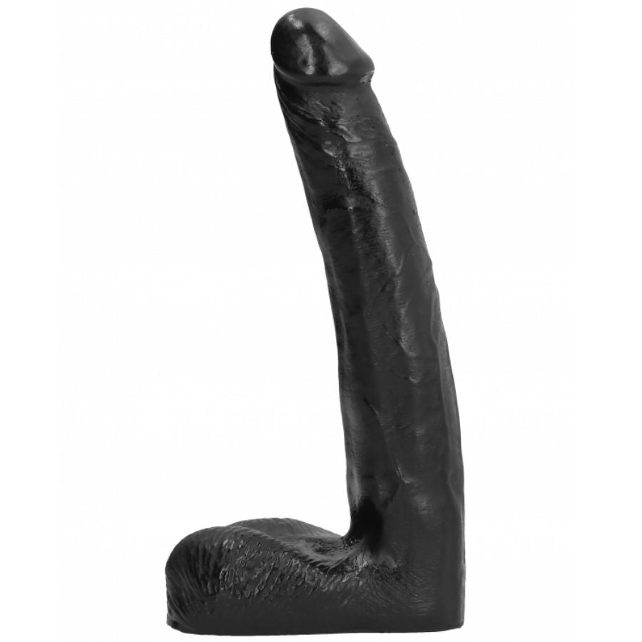 Dildo, All Black, Realist, 21 CM