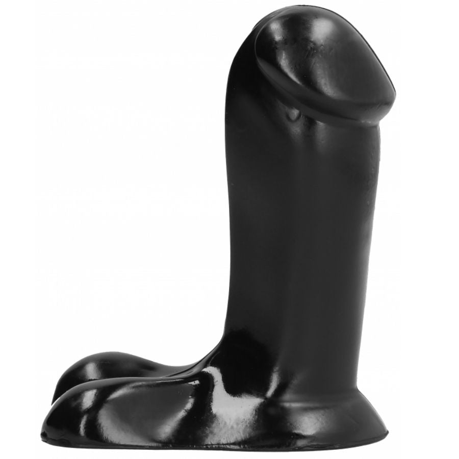 Dildo, All Black - Realist, Baza Lata, 14 CM