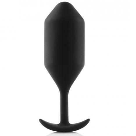 Plug Anal, B-Vibe - Snug Plug 4, cu Bile Interioare, Negru