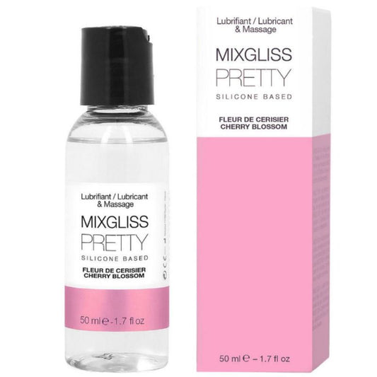 Lubrifiant Silicon Parfumat, MIXGLISS - Pretty, Aroma Flori de Cires, 50 ml