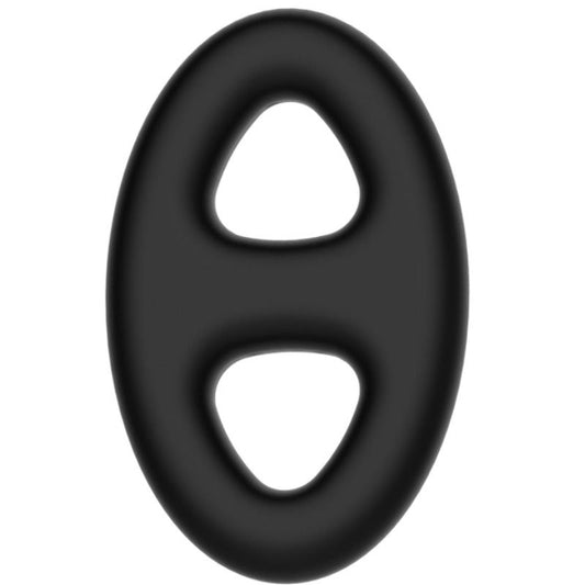Inel Penis Dublu, Crazy Bull - Super Soft Silicone, Super Elastic, D - Interior 2 x 1.9 CM