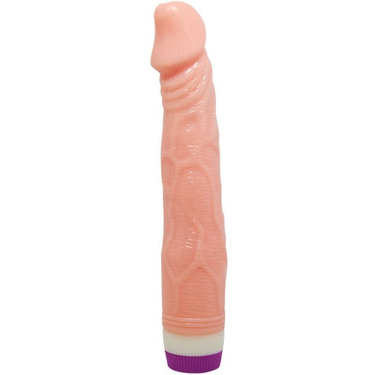 Vibrator Realist, BAILE - Natural Realistic, PVC si ABS, Culoare Piele, 22 cm