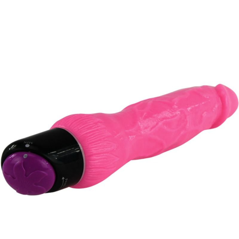Vibrator Realistic, Baile - Colorful, Viteza Reglabila, 24 CM Roz