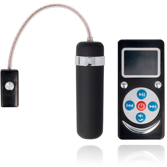 Vibrator Bullet, Spirit, Telecomanda Premium, Negru