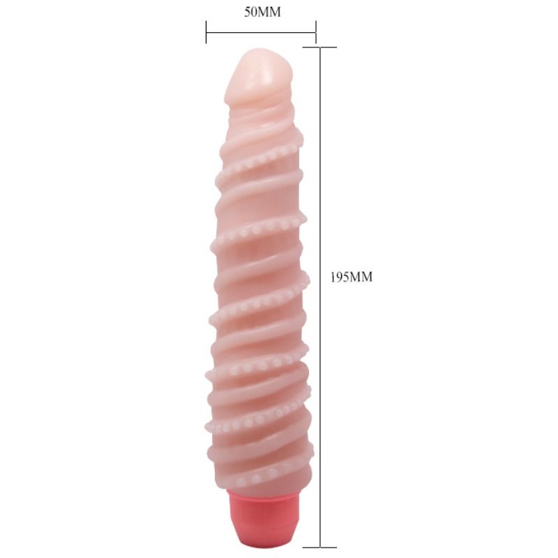 Vibrator, Baile - Flexi Vibe Sensual Spiral, Vibratii Multi-Viteza, 19.5 CM Nud