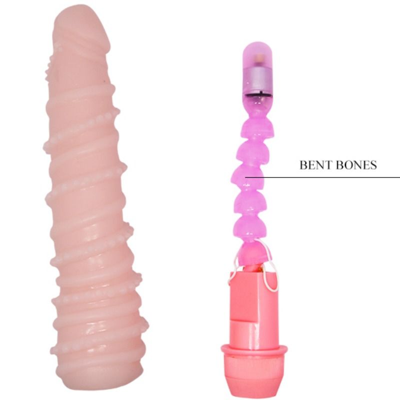 Vibrator, Baile - Flexi Vibe Sensual Spiral, Vibratii Multi-Viteza, 19.5 CM Nud