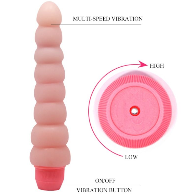 Vibrator Anal, Baile - Flexi Vibe Sensual Spine, Flexibil Nodulat, 19 CM