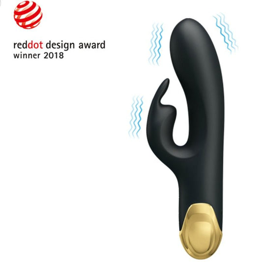 Vibrator Dublu Stimulare, PRETTY LOVE - Smart Double Pleasure, Silicon Medical, 7 Moduri