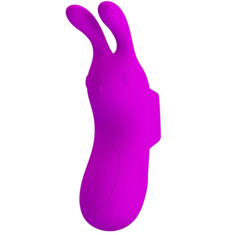 Vibrator de Deget, Pretty Love - Smart Rechargeable Thimble With Rabbit, 7 Moduri de Vibratie