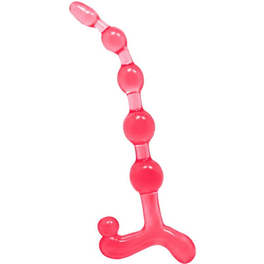 Bile Anale, BAILE - Bendy Twist, TPR Flexibil, Rosu