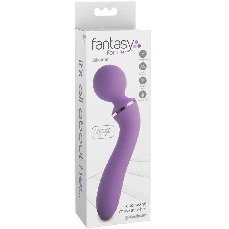 Vibrator cu Doua Capete, Fantasy For Her - Duo Wand Massage-Her, 2 Motoare