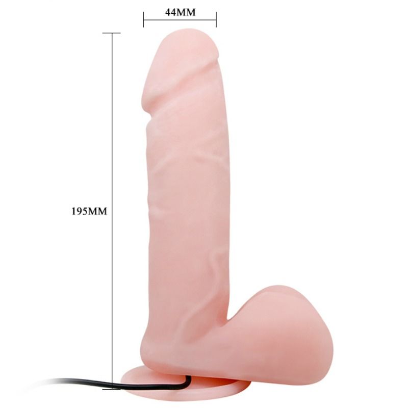 Vibrator Realistic, Baile, cu Functie de Rotatie