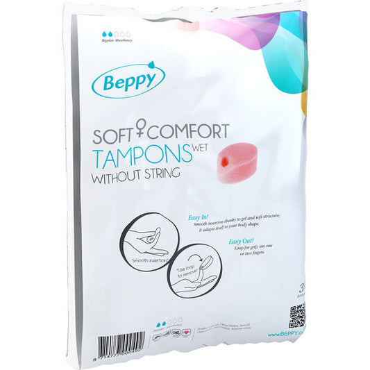Tampoane Menstruale, Beppy - Soft Comfort, fara Fir, Wet 30 Bucati