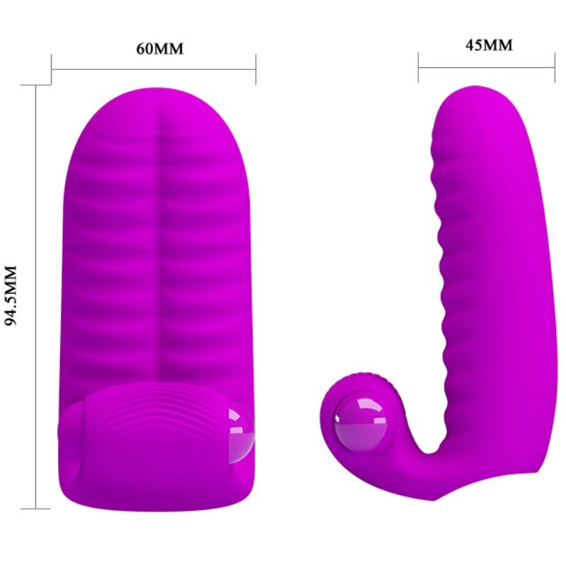 Vibrator de Deget, Pretty Love - Abbott, Noduli Dubli, Lila