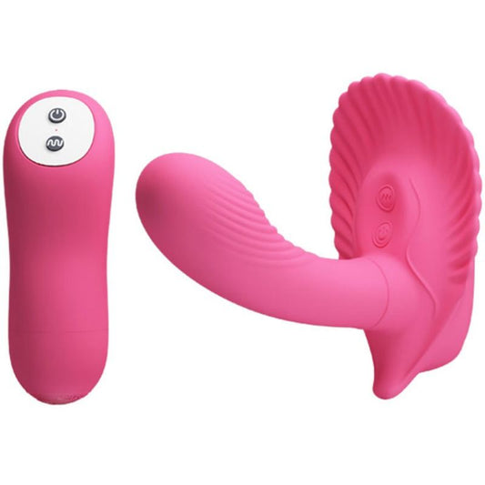 Vibrator pentru Punctul G, PRETTY LOVE - Remote Control Stimulating Shell, 30 Moduri, cu Telecomanda