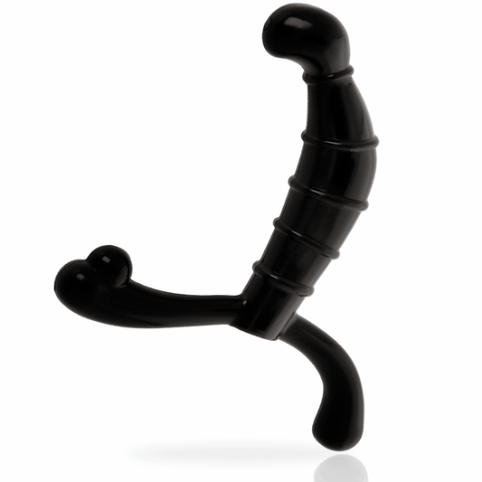 Vibrator Prostata, Addicted Toys - Prostate Pleasure, Stimulare Prostata Anus si Perineu, Negru