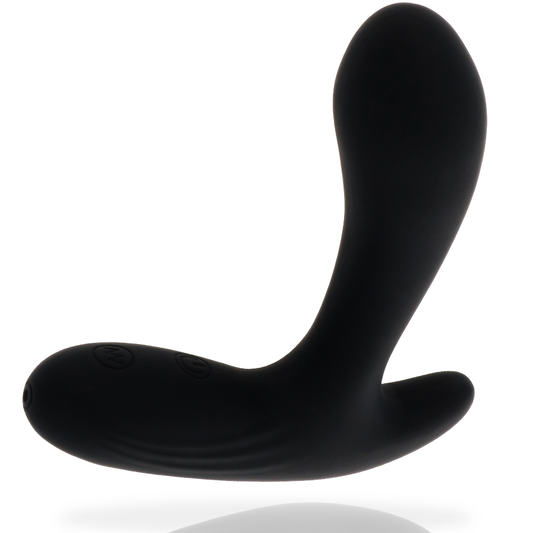 Masator Anal cu Vibratii, ADDICTED TOYS - Silicon, Reincarcabil, Negru, 12,5 cm