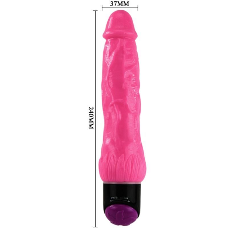 Vibrator Realist, Baile - Colorful Sex, Viteza Reglabila Multi-Nivel, 24 CM Lila