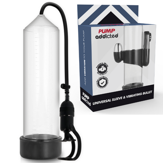 Pompa pentru Penis cu Vibrator, PUMP ADDICTED - RX5, Transparenta