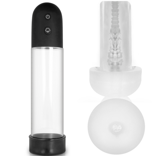 Pompa pentru Penis Automata cu Masturbator, PUMP ADDICTED - RX11, 29 cm