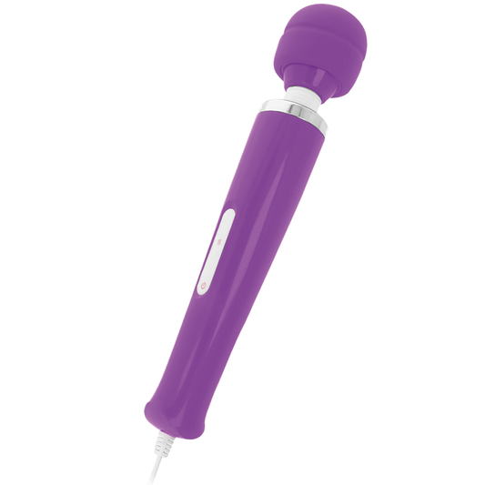 Masator Wand cu Vibratii, INTENSE - Keanu, Cap Silicon, 8 Moduri, Lila, 33 cm