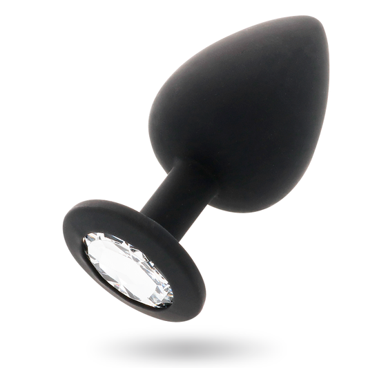 Dop Anal din Silicon Medical, INTENSE - Shelki M, Negru, 3,5 x 8 cm