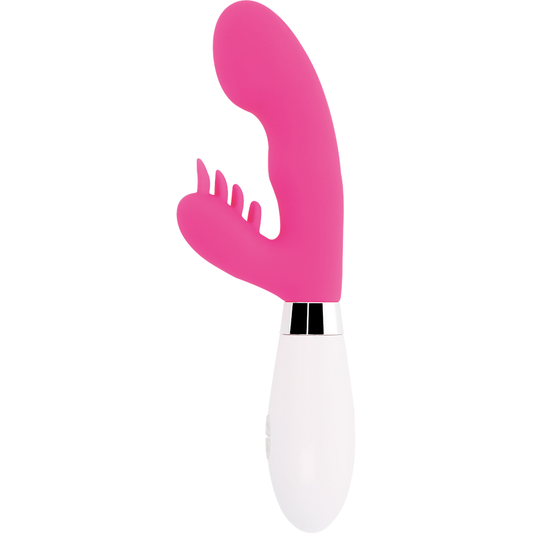 Vibrator Rabbit, Glossy - Elvis, 10 Functii si 2 Motoare, Roz