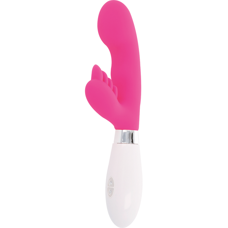 Vibrator Rabbit, Glossy - Elvis, 10 Functii si 2 Motoare, Roz
