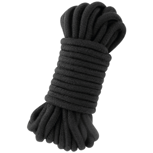Franghie Bondage Japoneza, DARKNESS - Bumbac 100%, Neagra, 5 m