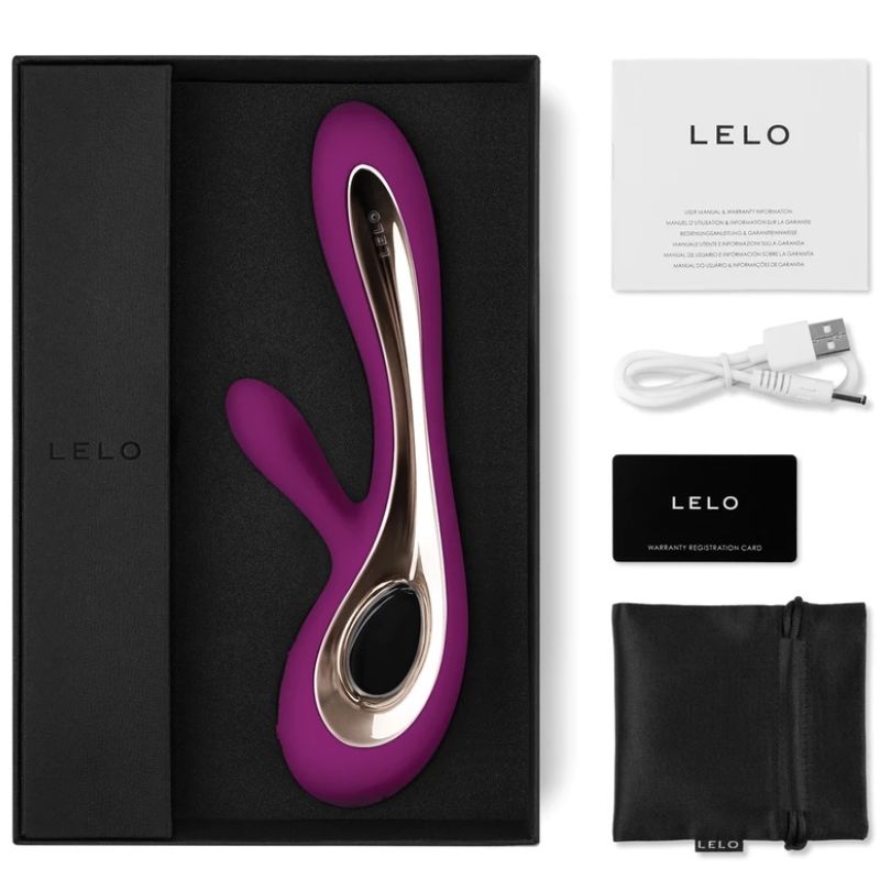 Vibrator Rabbit, LELO - Soraya 2, 2 Motoare, Mov