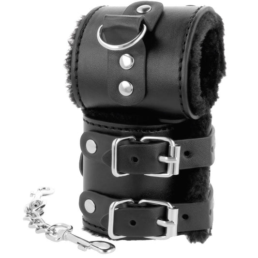 Catuse cu Captuseala, DARKNESS - din Piele PVC, Reglabile, Negru