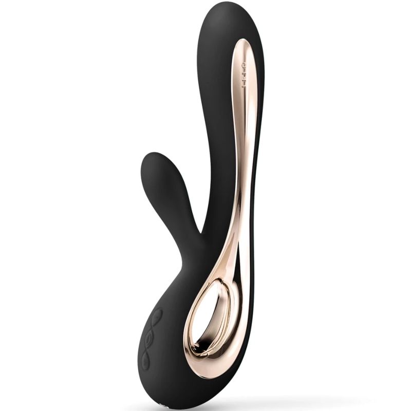 Vibrator Rabbit, Lelo - Soraya 2, 2 Motoare Independente, Negru