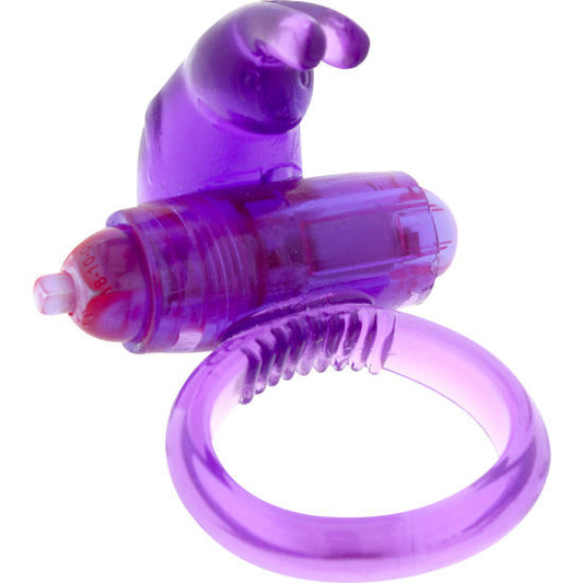 Inel pentru Penis cu Vibratii, SEVEN CREATIONS - Stimulator Clitoris TPR, Lila
