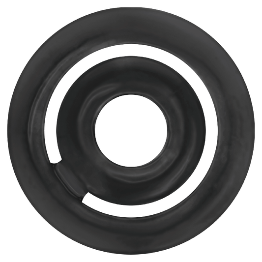 Inel pentru Penis, ADDICTED TOYS - Potenz C-Ring, Set 2 Inele, Silicon, Negru