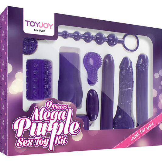 Kit Mega Jucarii Erotice, TOYJOY - Just for You Mega Purple Sex Toy Kit, Mov, 9 Piese