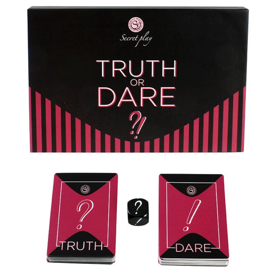 Joc de Societate, Secretplay - Truth Or Dare, 80 Carti si 1 Zar, Limba FR/PT