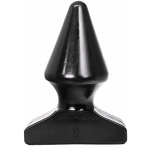 Plug Anal, All Black, Conic, 17 CM