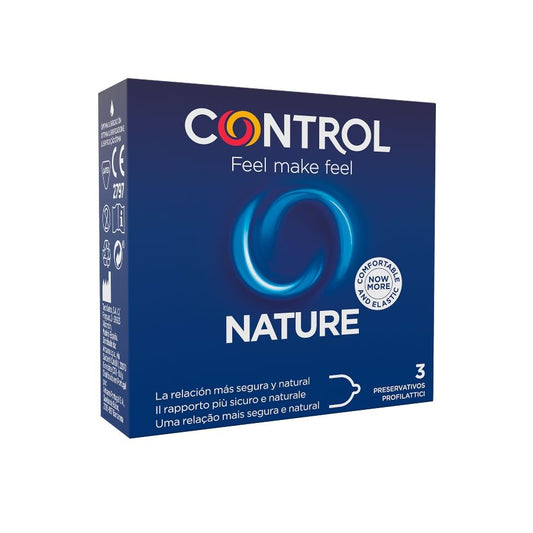 Prezervative din Latex Natural, CONTROL - Adapta Nature, 3 Bucati