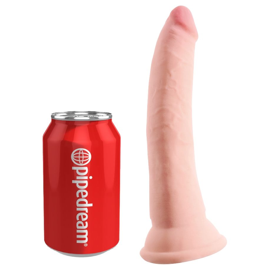 Dildo, King Cock - Plus Triple Density, Baza cu Ventuza Puternica, 18 CM