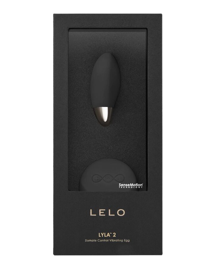 Vibrator Ou, Lelo - Lyla 2 Insignia Design Edition, Control la Distanta SenseMotion, Negru