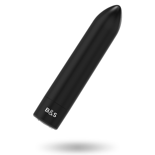 Vibrator Bullet Magnetic, BLACK&SILVER - Kernex 2, Metal, Negru, 6,86 cm